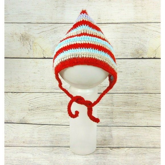 Young Child Hat Baby Knitted Winter Wool Cap Handmade Toddler Crochet Bonnet - Picture 8 of 11